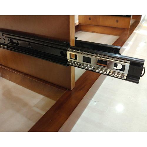 BT9834 12 Inches Full Extension Drawer Slides/Ball Bearing Slide Rail 3 Section Black (1 Pair)