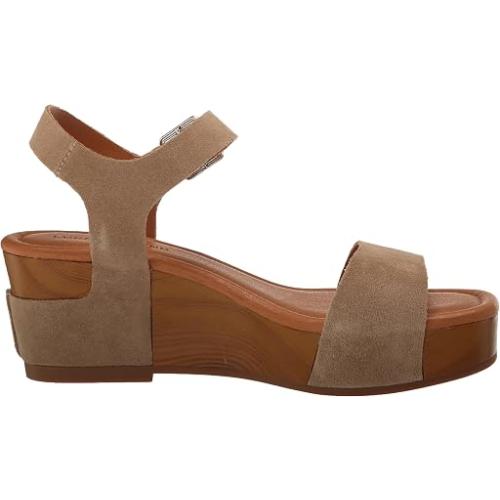 Lucky Brand Women's Adario Wedge Sandal, Dune, size 10