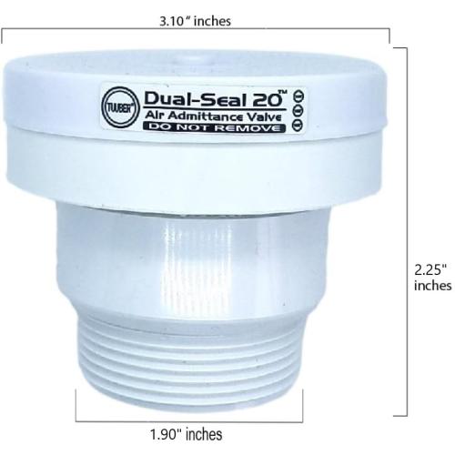 1-1/2 inch Tuuber Vent 2x Superior Seal Air Admittance Valve