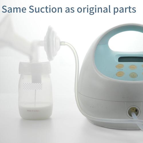 16mm Flange and Duckbill Valve Compatible with Spectra S1 S2 9 Plus Breastpump Replacement to Spectra Pump Parts, Not Original, Replace Accessories.