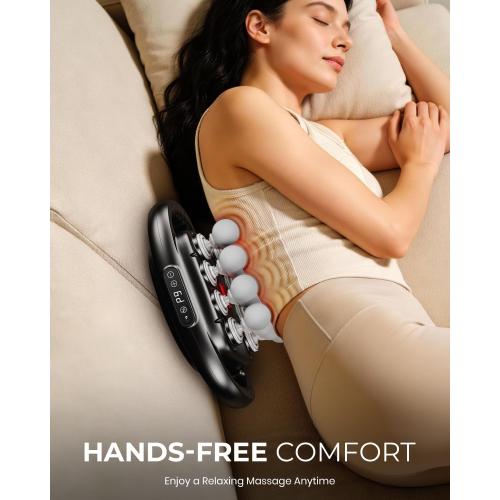 16-Head Massage Gun Deep Tissue with Hand Straps, Electric Muscle Massager with 99 Adjustable Intensities & 9 Modes, Percussion Massager for Back, Legs, Arms, Waist, Shoulders, Full Body Muscle