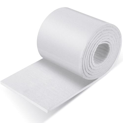 Jecery Adhesive Felt Roll, 1/4 X 6 X 2.5 Yard, White