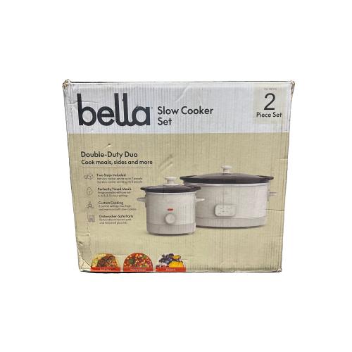 Bella - 6-qt. Programmable Slow Cooker & 2-qt. Slow Cooker Set - Oatmilk