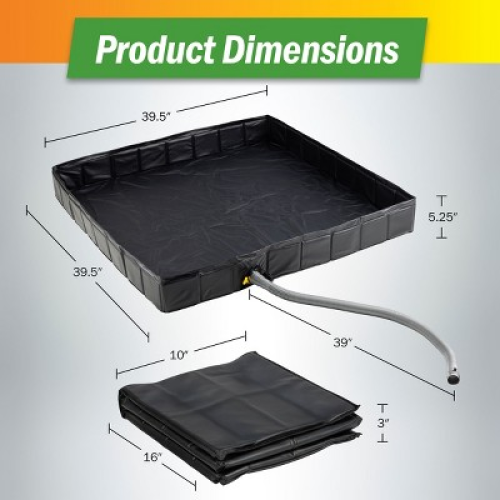 Wakeman Outdoors Foldable Camping Shower Pan Floor