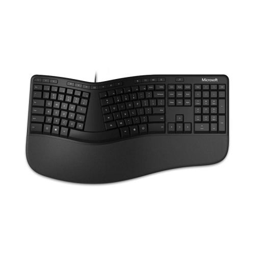 Microsoft LXM-00001 Ergonomic Keyboard USB Port - English US - Black