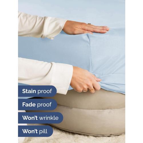 CGK Extra Deep King Single Fitted Sheet Only - Sky Blue