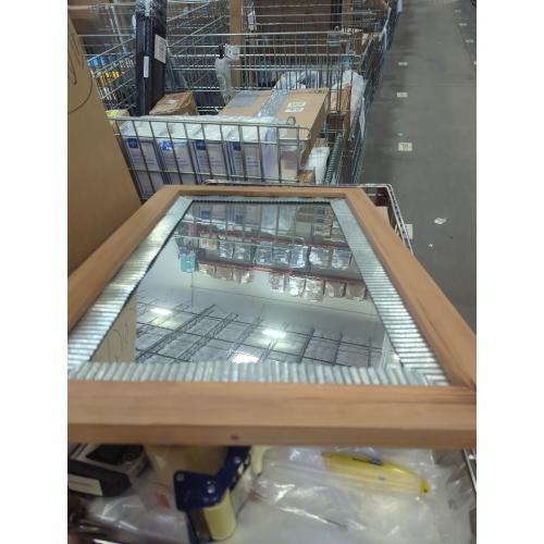 Size Large Rustic Mirrors for Wall Rectangle Wood Frame Mirror Decorative for Farmhouse Bedroom Bathroom Living Room