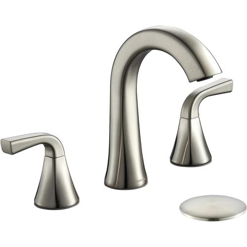 TimeArrow Bathroom Faucet Brushed Nickel with Pop-up Drain and Supply Lines