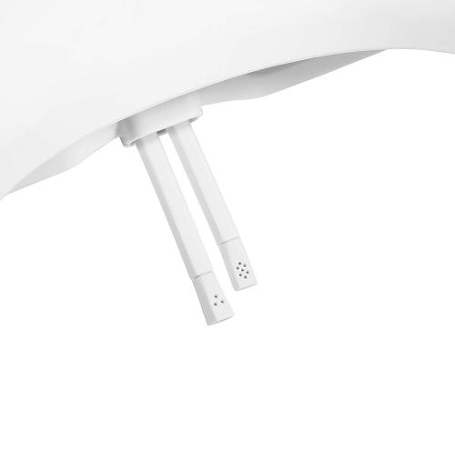 Brondell Ecoseat Plastic White Round Soft Close Bidet Toilet Seat