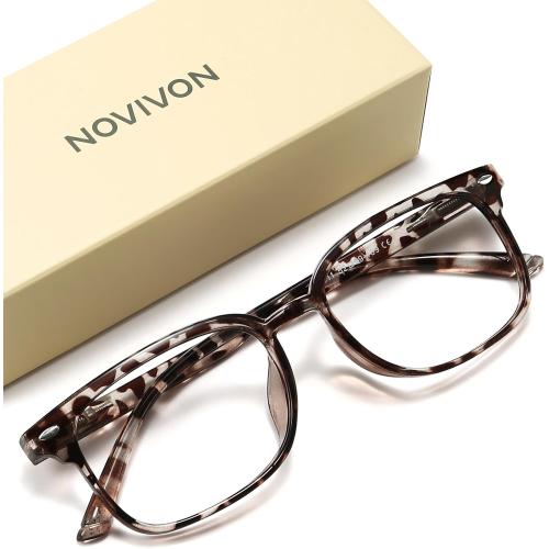 NOVIVON Reading Glasses for Women, Blue Light Blocking Readers, Computer eye glasses, Cheaters