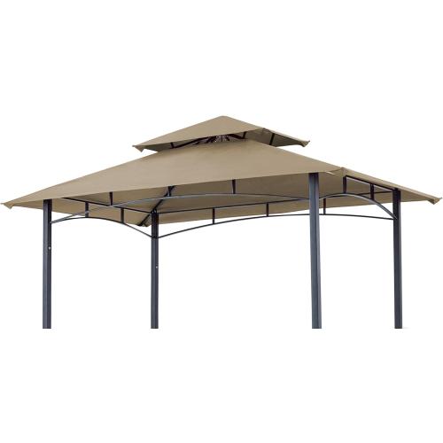 SCOCANOPY 8x5 Ft Replacement Grill BBQ Gazebo Top Compatible with Grill Gazebo Frame Model L-GG001PST-F,L-GG001PST-H,L-GG001PST-F2,(Khaki)