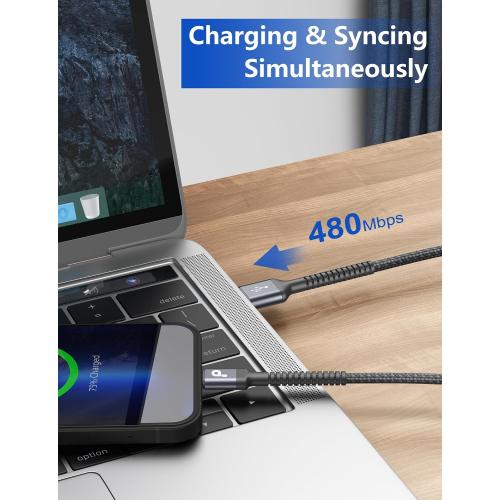 iPhone Charger Cable 2Pack 6FT, Lightning Cable [Apple MFi Certified]