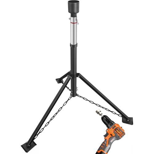 Schumaho King Pin Tripod Stabilizer Jack for 5th Wheel Trailer Rv, (Allow Drill Adjust), 5000lb Load Capacity & Adjustable Height from 35 to 56（Patented
