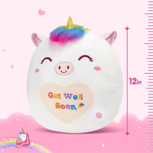12 Get Well Soon Unicorn Plush Pillow Soft Sofa Cushion Squishy
