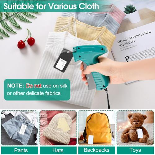 Price Tag Gun for Clothes, Retail Clothing Attacher Tagging Gun, Green
