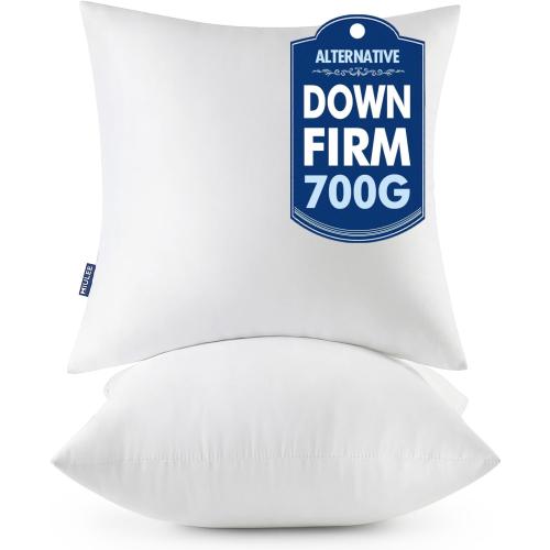 MIULEE 22x22 Throw Pillows Inserts 2 Pack, Decorative Pillows for Couch Bed