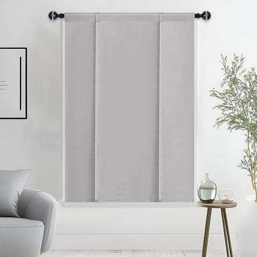 Hiasan Blackout Curtains-Tie Up Curtain, Sliver Grey, W34 X L45