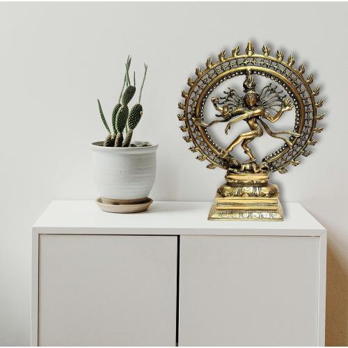 eSplanade Brass Natraj Statue Idol Sculpture Shiva - Nataraj The Lord of Dance Natrajan ( Big Size)