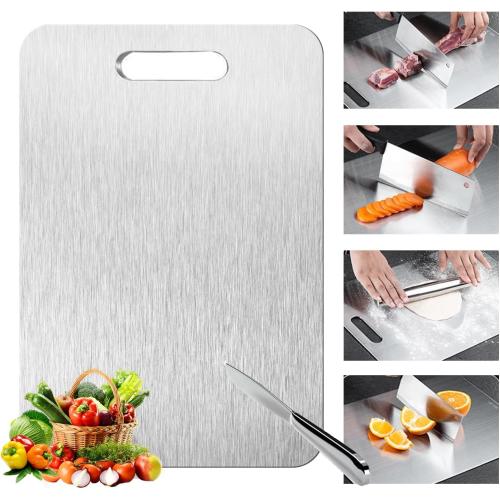 Titanium Cutting Board - 1 pack Titanium Cutting Boards for Kitchen,Double Sided Titanium Cutting Mat（S）