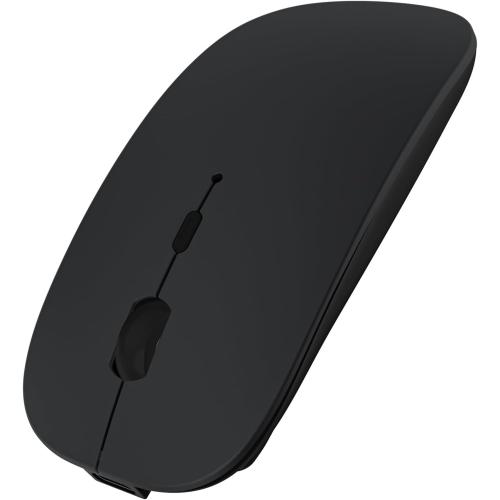 SUNGI Bluetooth Mouse for Laptop/MacBook/iPad/Android PC,Rechargable Quiet Slim Wireless Mouse with Jiggler for Windows/Linux/Tablet,Black