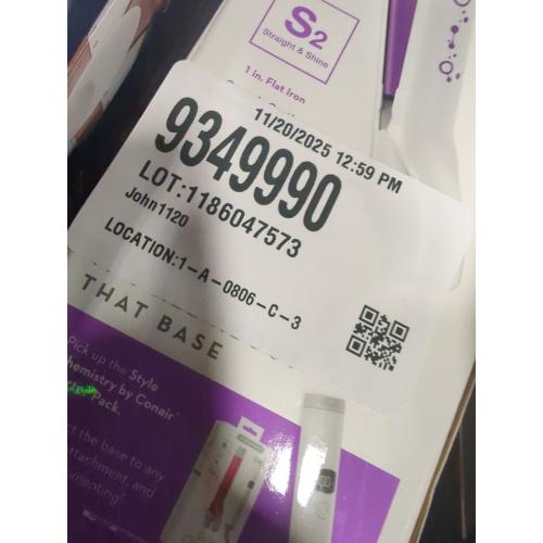 Color White and purple Conair Style Chemistry Flat Iron Attachment For Use With Style Chemistry Starter Kit Power Handle - 1