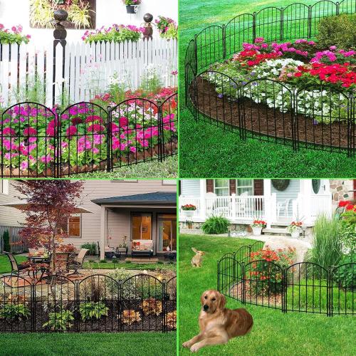 Decorative Garden Fence, 17in (H) x 30ft(L) No Dig Fence
