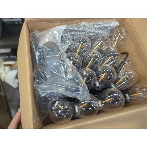 Shatterproof LED String Lights, Waterproof, Warm White 2200K, 70LM, E26 Base - 15 Pack