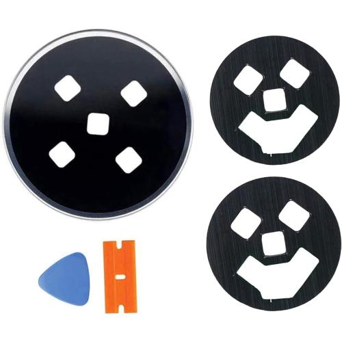 Ubrokeifixit Galaxy Watch Back Rear Lens Glass with Tape Replacement for Samsung Galaxy Watch 46mm SM-R800 R805/Galaxy Watch 42mm SM-R810 R815 Black(Rear Cover NOT Included)