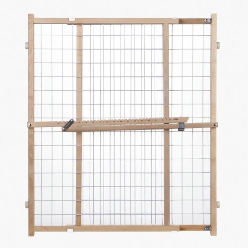 Toddleroo by North States 50-in x 31-in Pressure Mounted Natural Wood Safety Gate