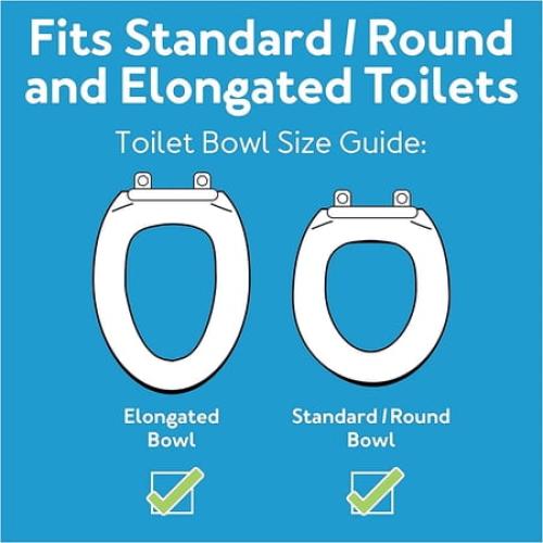 Carex E-Z Lock Raised Toilet Seat With Handles, 5 Toilet Seat Riser with Arms, Handicap Raised Toilet Seat For Seniors and Elevated Toilet Seat