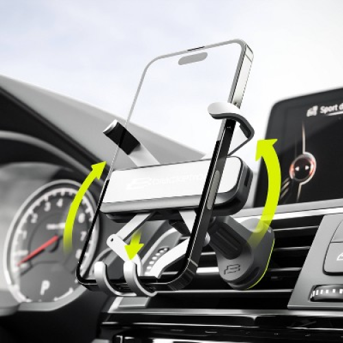 Bracketron AutoGrip Universal Car Vent Mount - Black: Plastic Adjustable Holder