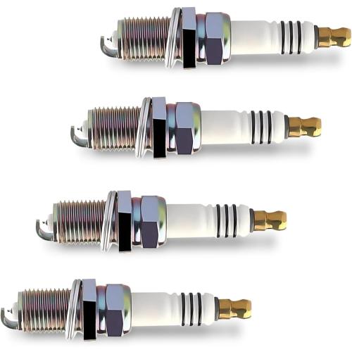 4PCS Car Spark Plugs, Iridium Car Ignition Plugs Designed for 5464 BKR5EIX-11, Vehicle Ignition System Upgrade Replacement Parts, Compatible with Honda, Lexus (Silver)