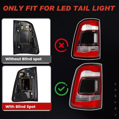 LED Tail Light Compatible With 2019-2024 Dodge Ram 1500 Driver Side