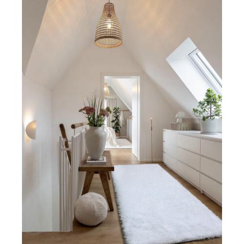 White Runner Rugs for Bedroom Living Room, Fluffy 2x6 Bedside Soft Area Rug