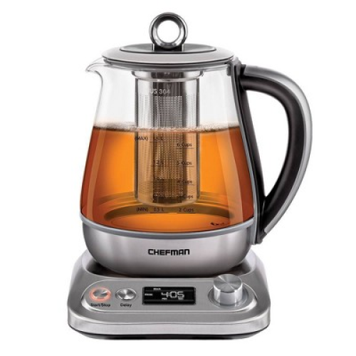 Chefman 1.5L Programmable Electric Glass Kettle