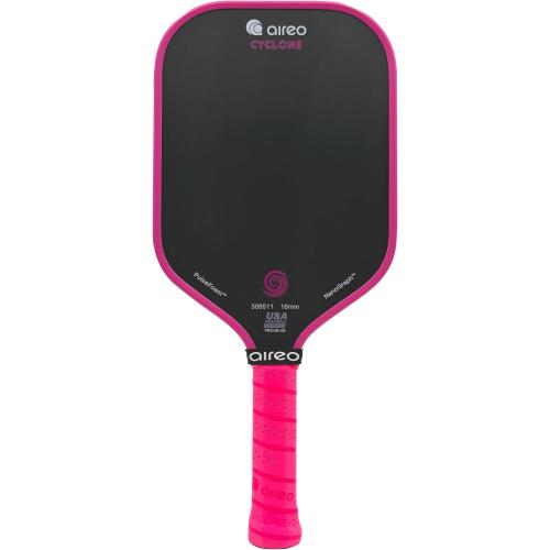 AIREO Gen 4 Pickle Ball Paddle, Cyclone 16MM Nanograph Grit Surface with Floating Foam Core Pickleball Racket, Pickleball Paddle for Pro-Level Performance