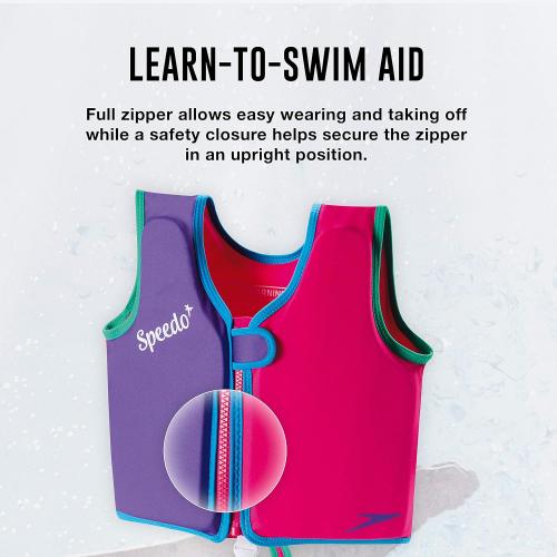 Speedo Unisex-Child Swim Flotation Classic Vest Begin to Swim UPF 50