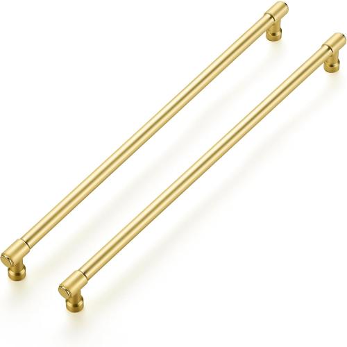 Ravinte Brushed Gold Kitchen Pulls Cabinet Handles 12-3/5 Inch 5 Pack