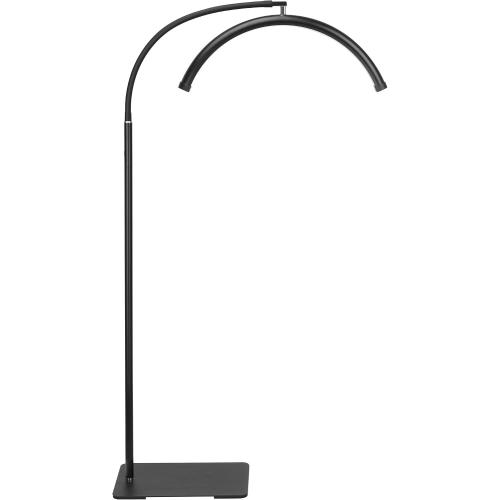 Half Moon LED Floor Light - Professional Shadow-Free Lamp for Lash Techs, Estheticians & Tattoo Artists | Remote Control & Dimmable for Eyelash Extensions, Nail Art, Home & Office