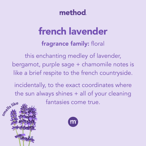 6pk Method French Lavender Scent Gel Hand Wash 12 oz