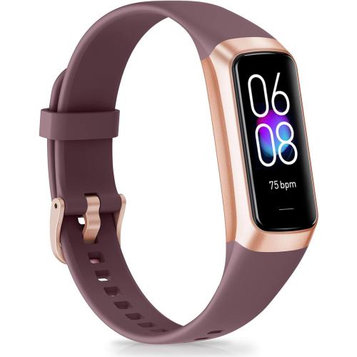 Fitness Tracker with 24/7 Heart Rate, Activity Trackers with Blood Pressure Sleep Monitor, 1.10 AMOLED Screen Step Tracker, Waterproof Step Counter, Health Smart Watch Pedometer for Women Men
