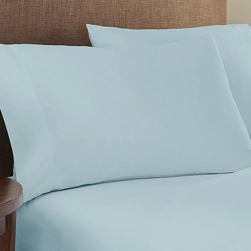 Nestwell 500 Pima Sld K Pillowcase  Starlight Blue