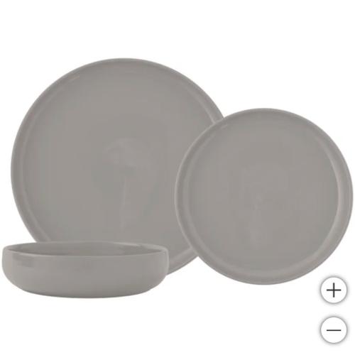 Safdie,  12 Piece Alma Stoneware Dinnerware Set (Choose Color)