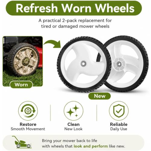 105-1816 12 Rear Wheel Assembly Replace 205-268, 2 Pack