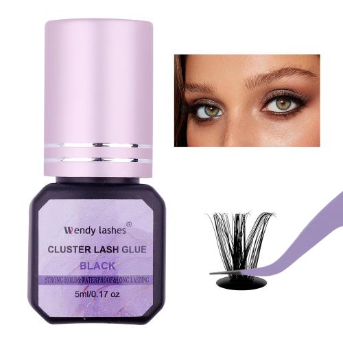 WENDY LASHES Cluster Lash Glue Black Fast Drying Long Lasting Strong Hold