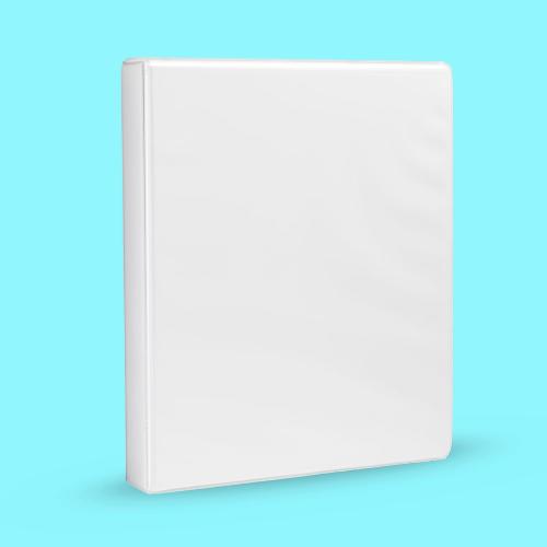 Amazon Basics 3-Ring Binder,  with Pockets for Organization, White,