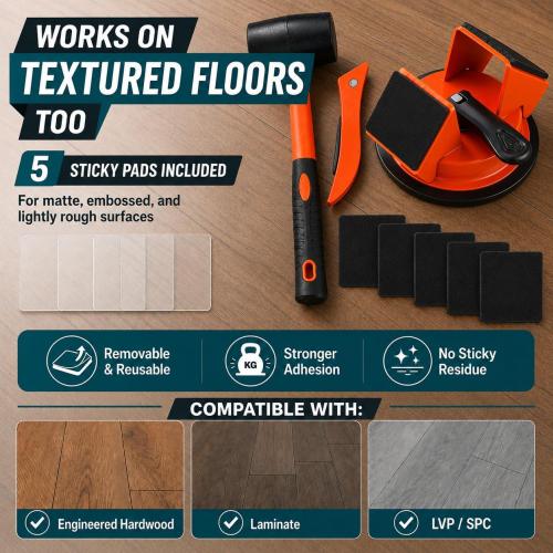 Floor Gap Fixer Tool, Floor Gap Repair Tool Kit, Upgraded Suction Cup