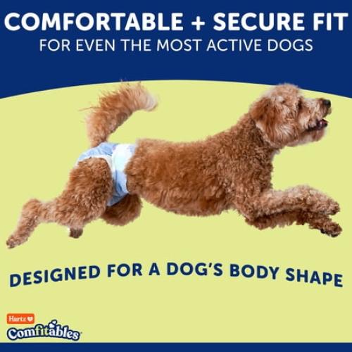 Hartz Disposable Dog Diapers for Female and Male Dogs or Puppies | Superior Leak Proof Protection | Size S | Pack of 36