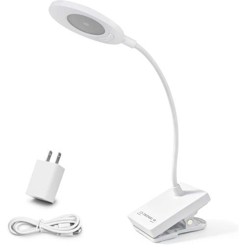 Shabbos Lamp, 2-in-1 Desk & Clip-On LED Shabbat Lamp, Adjustable Cover, 360° Flexible Gooseneck, 3 Color Modes & Adjustable Brightness, USB Plug-in Table Lamp for Bedside, Desk, Living Room, Study
