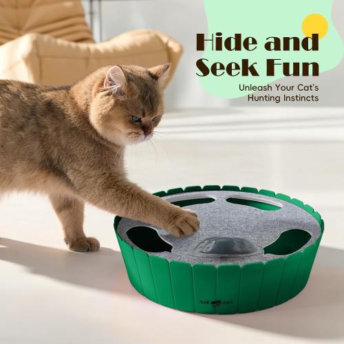 Pawaboo Interactive Cat Toy with Running Mouse, Automatic Track Kitten Toy